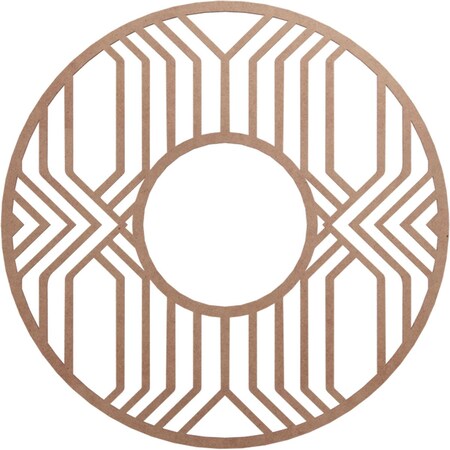 Ekena Millwork Empire Wood Fretwork Pierced Ceiling Medallion, Wood (Paint Grade), 32"OD x 11 3/4"ID x 3/8"T CMWP32X32X0375EPMF